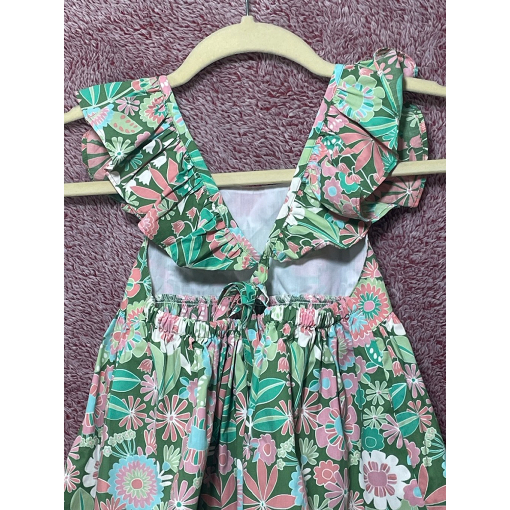 Girls Eleanor rose floral cottagecore Dress Size 6-7 - Picture 2 of 7